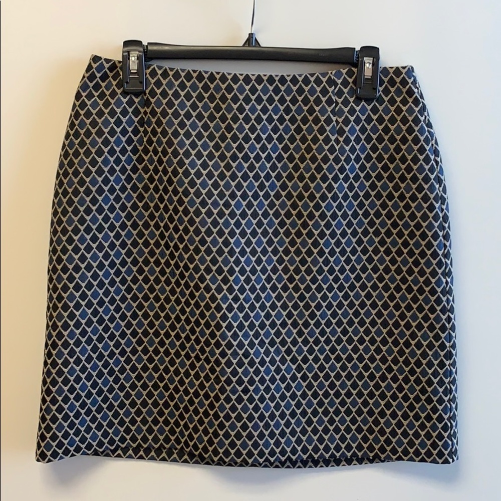 Loft geometric print skirt